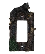 Set of 2 Rustic Forest Black Bears Climbing Tree Wall Single Rocker Cover - $564.51 MXN