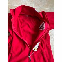 Antigua Ice Red fleece Jacket front zipper Cardinals MLB women size S - £43.14 GBP