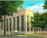 Città Hall Costruzione Kalamazoo Michigan Mi Unp Lino Cartolina - $3.03