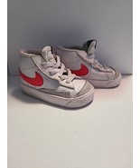 Nike Toddlers Size 5 C  Blazer Mid &#39;77 Sneakers White/Orange ish Red DA4... - $36.92 CAD