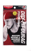 RED BY KISS DRY-FIT DURAG POWERWAVE ONE SIZE FITS ALL HDUPPDF03 RED - £5.58 GBP
