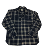 LL Bean Mens Plaid Heavy Cotton Flannel Long Sleeve Shirt Size Medium MTO6 - €21,08 EUR