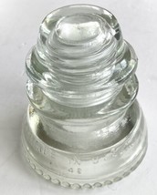 Vintage 1938 HEMINGRAY-42 Made In USA Clear Glass Insulator - $14.99