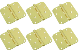 Door Hinge 4", Full-Mortise, Steel, Satin Brass, National Hardware N830-... - $20.04