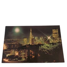 Postcard The Romance of San Francisco Night Life California Chrome Unposted - £5.51 GBP