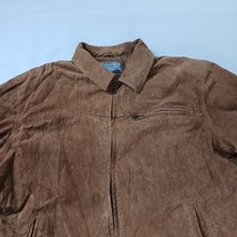 New York Classics RN#82814 Men's Brown Genuine Leather Full Zip Jacket Size XL image 11