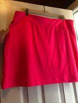 NWT Ladies TAIL Activewear HONEYSUCKLE NEON CORAL Knit Golf Skort - XL  image 3