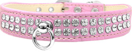 Pet Products Rhinestone Designer Croc Dog Collar - Light Pink, Size 20 - £33.28 GBP