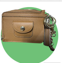 NWT Nanette Lepore Faith Hands-Free Bracelet tan  Wallet Cardholder Keyh... - $19.77