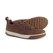 Ecco Men's Bypath Tred Lace Up Nubuck Leather Streetwear Sneaker Potting Soil - £79.23 GBP