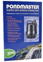 Pondmaster Magnetic Drive Waterfall / Skimmer Pump - 2000 GPH - £120.30 GBP