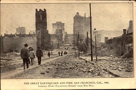 #2 -The Great Earthquake &amp; Fire Disaster 1906 In San Francisco CA Postcard BK63 - £7.12 GBP