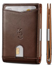 KEMISANT Men Wallet, Slim Leather Wallet Money Clip for Gift Men 11 Cards 3&quot;X4. - £18.12 GBP