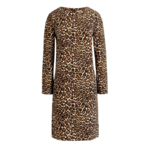 NWT J.Crew Factory Crepe Shift in Alpha Cat Print Leopard Dress 2 $98 - £22.61 GBP