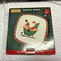 Debbie Mumm Santas Spirit Sakura Square Serving Platter Tray Original Bo... - $28.70