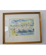 ST. MARTIN PRINT FRAMED SIGNED BY ARTIST NUMBERED DATED 1991 14.5&quot; X 12&quot; - £21.48 GBP