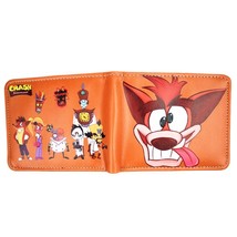 Anime Cartoon Wallet Hot Game Crash Bandicoot Purse with Coin Pocket for Young - £46.46 GBP