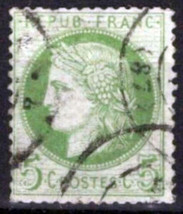France 53 used FVF or better, 5c green Ceres CV $8.25 ZAYIX 0224S0295M - £3.16 GBP