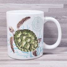 ABC Stores &quot;Hawaii&quot; 10 oz. Souvenir Coffee Mug Cup White Aqua Blue Green - £10.74 GBP