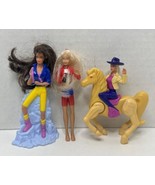 Lot of 2016 Barbie McDonalds set happy meal toy 3 Horse Cowgirl Hiking B... - $146.60 MXN