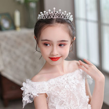 Crown Tiara Children Korean Princess Cute Little Girl Birthday Crown Girls Tiara - £8.19 GBP