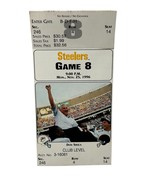 1996 Steelers vs Dolphins Football Ticket 11/25/96 Dan Marino TD Seat 14... - $525.64 MXN