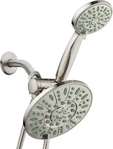 Aquadance Antimicrobial/Anti-Clog High-Pressure 30-Setting Rainfall Shower - £62.34 GBP