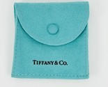 Tiffany &amp; Co Blue Square Snap Suede Pouch Anti Tarnish - £15.55 GBP