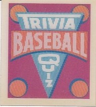 1987 Sportflics #111 Mini Baseball Trivia Hologram MLB Baseball Trading Card - £1.57 GBP