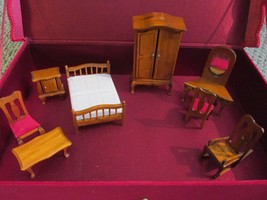 &quot;&quot;Wooden Bedroom Doll House Furniture&quot;&quot; - New In Box - 8 Piece, Armoire - £19.16 GBP