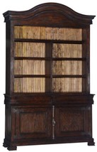 Hutch Solid Wood Dark Rustic Pecan Fitted Bead Board Interior French Cremone - £4,555.52 GBP
