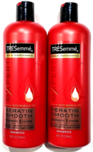 2 Tresemme Keritin Smooth Marula Oil 5 Benefits 1 System Anti Frizz Shampoo - £27.17 GBP