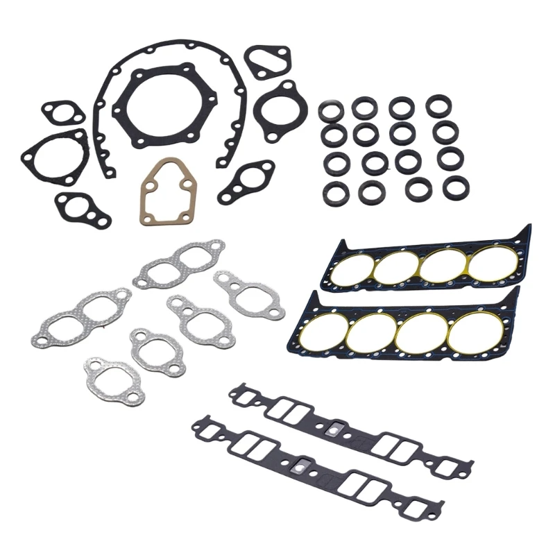 Full Gasket Set Overhaul Engine Gasket Set Easy emble for Chevy350 283 307 - $188.26