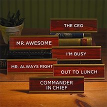 TWO`S COMPANY OFFICE DESK SIGNS (THE CEO) - $24.99