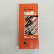 Autolite 45 Copper Core Spark Plugs 8 Pack, New - £25.87 GBP