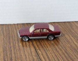 1996 Hot Wheels Mainline #253 Mercedes 380 SEL Dark Red SB Wheels 1/64 Loose - $1.97