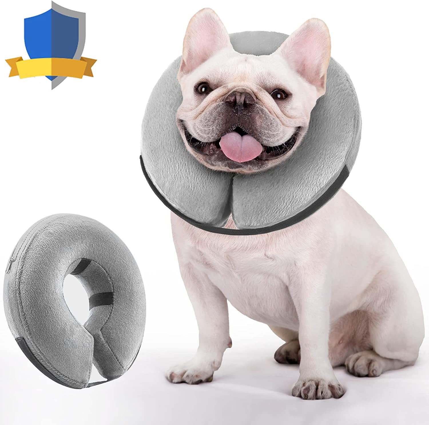 Primary image for Protective Inflatable Dog Collar Pet Recovery Collar Soft Pet Cone for Small Med