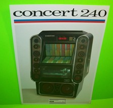 NSM Concert 240 Original 1985 German Phonograph Jukebox Music Promo Art ... - $26.10