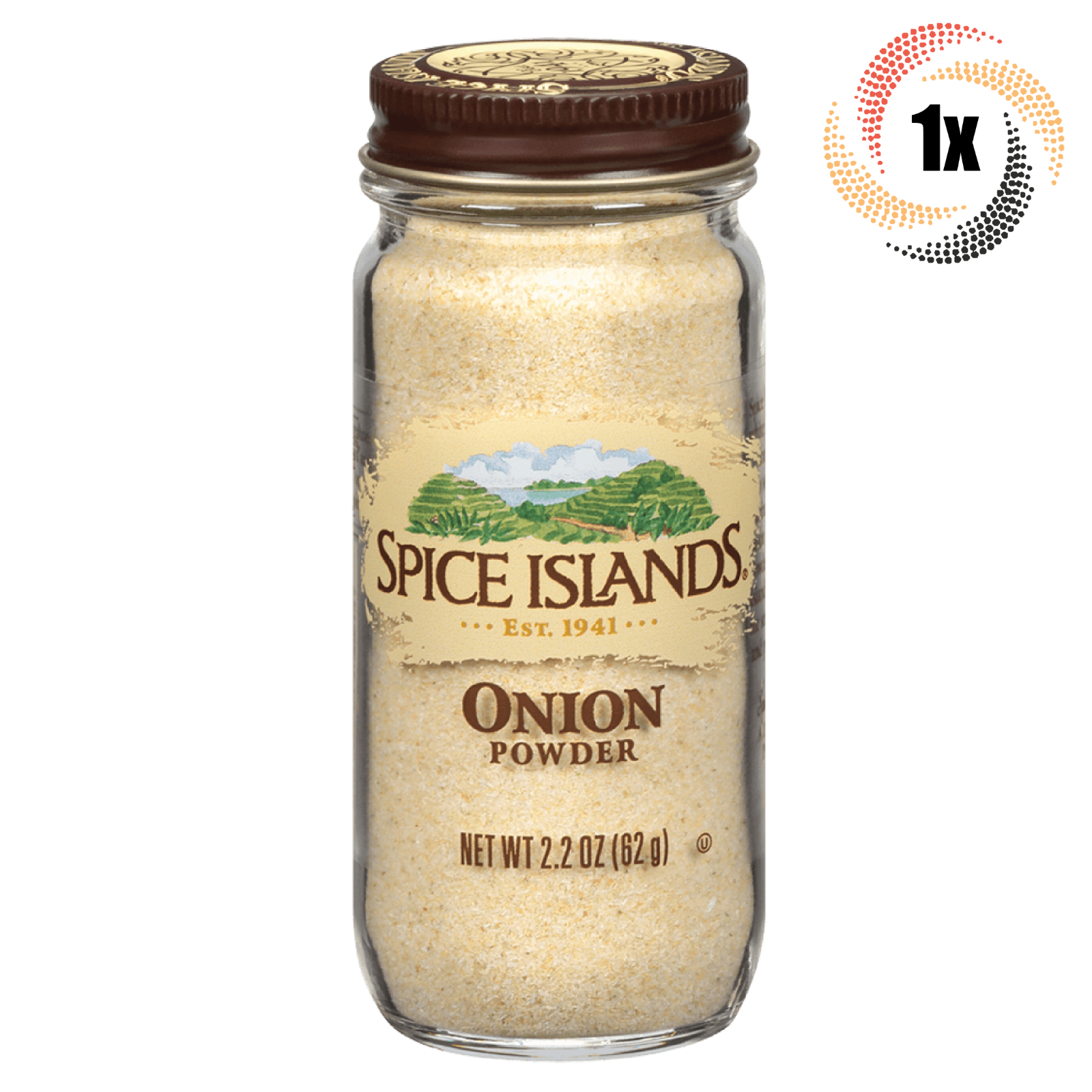 1x Jar Spice Islands Onion Powder Flavor Seasoning | 2.2oz | Fast Shipping - $13.42