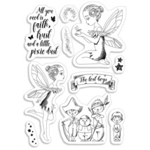Ciao Bella Stamping Art Clear Stamps 4&quot;X6&quot; Tinker Bell &amp; The Lost Boys F... - £14.14 GBP