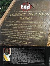 Albert King 1923-1992 cemetery grave site tomb stone tribute blues artic... - £2.98 GBP