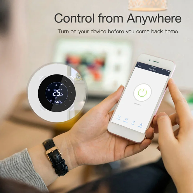 House Home WIFI Smart Touch Thermostat LCD Screen Water Heating Electirc Floor H - £21.64 GBP