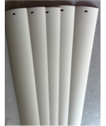 5X Vertical Vinyl WINDOW Blinds Replacement Slats 2.5&quot; Wide ALABASTER / ... - $549.54 MXN