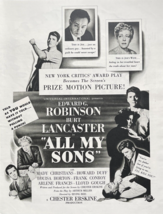 All My Sons Motion Picture Burt Lancaster Chester Erskine Vintage Print ... - $16.35