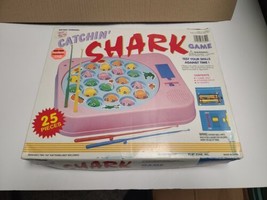 Catchin&#39; Shark Fishing Game 1989 Vintage Complete Tested Working - £9.34 GBP