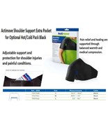 Actimove Shoulder Support Extra Pocket for Optional Hot/Cold Pack Medium... - $33.95