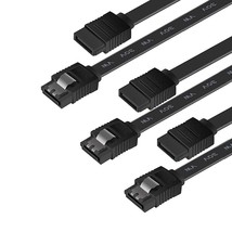 SATA Cable III 3 Pack SATA Cable III 6Gbps Straight HDD SDD Data Cable w... - £13.02 GBP