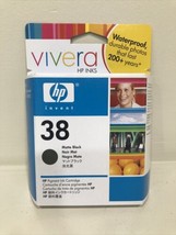 HP Vivera Ink Cartridge HP 38 Matte Black C9412A Exp Nov 2008 BRAND NEW ... - $29.02