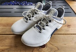 Men’s Ecco Biom C4 Golf Shoes - White/Blue - Size US 7-7.5 / EU 41 - $89.10