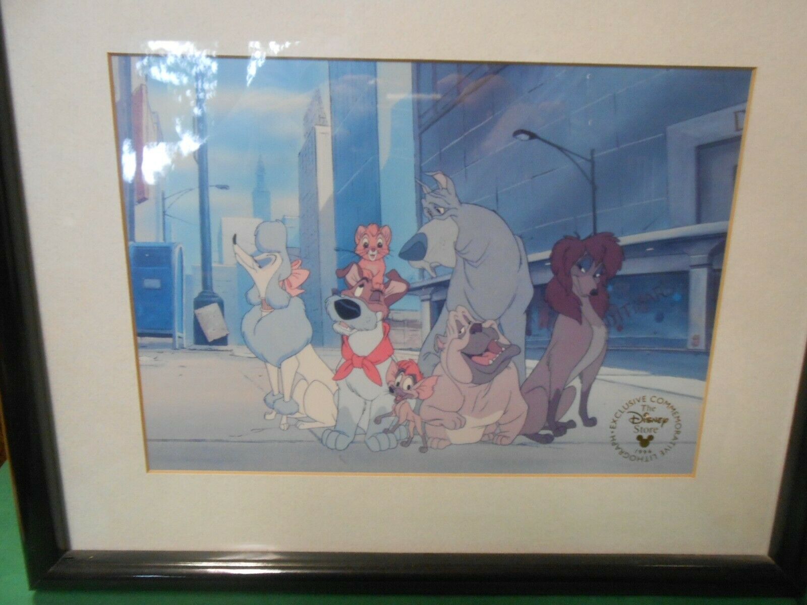 Primary image for Great Collectible DISNEY Picture- Plastic Frame OLIVER and Company 1996